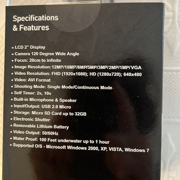 itek 1080P ULTRA HD ACTION PRO SPORTS CAMERA, WATERPROOF—BRAND NEW - Picture 5 of 6